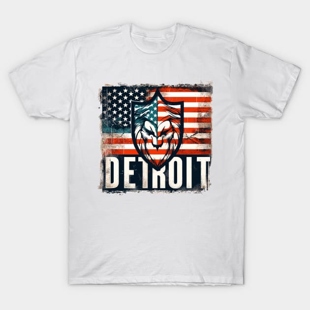 Detroit City T-Shirt by Vehicles-Art